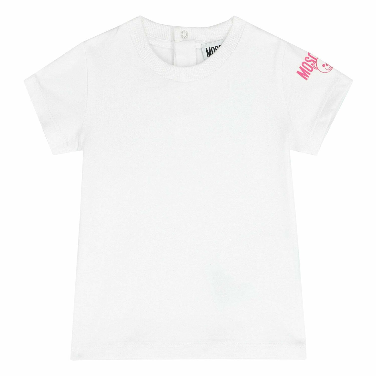 White & Pink Top & Dungaree Set, 3, hi-res