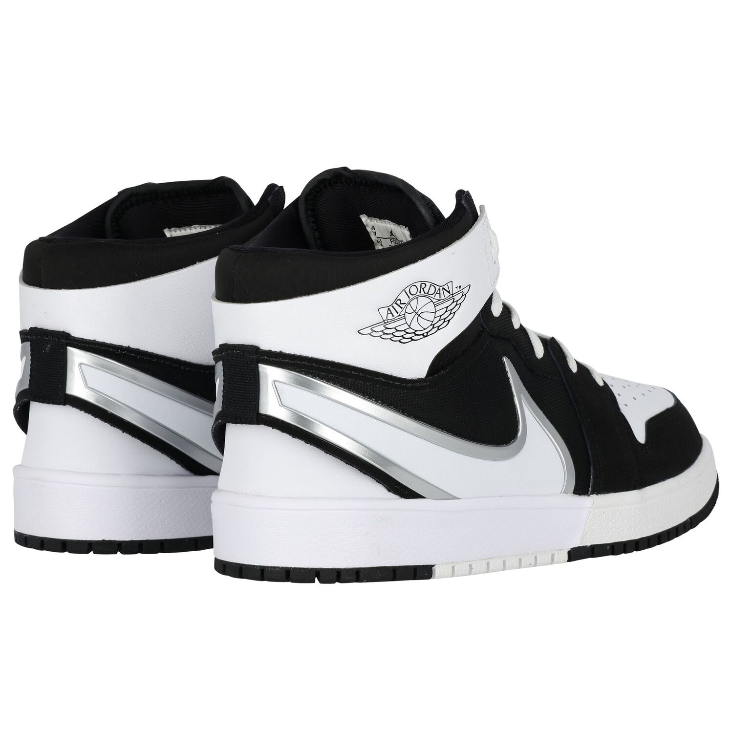Black & White Jordan 1 Mid Easyon Trainers, 1, hi-res image number null