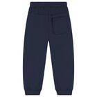 Boys White, Blue & Navy Blue Racing Car Tracksuit ( 3 Piece ), 2, hi-res