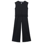 Girls Black Glitter Trousers Set, 1, hi-res