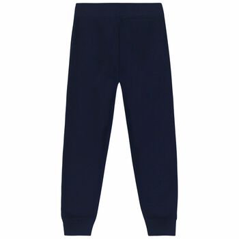 Boys Navy Logo Joggers