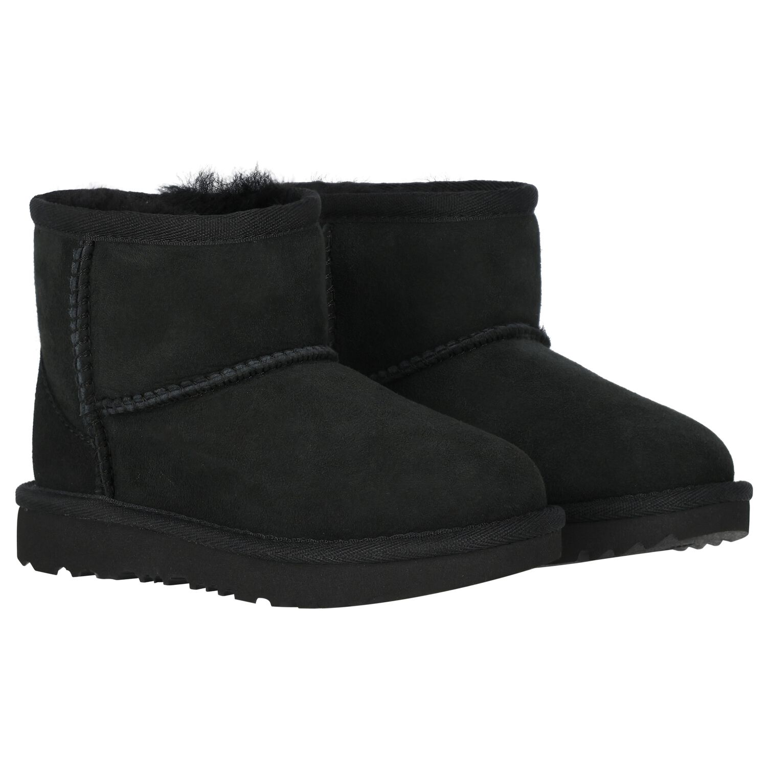 Black Classic Mini II Suede Boots, 1, hi-res image number null