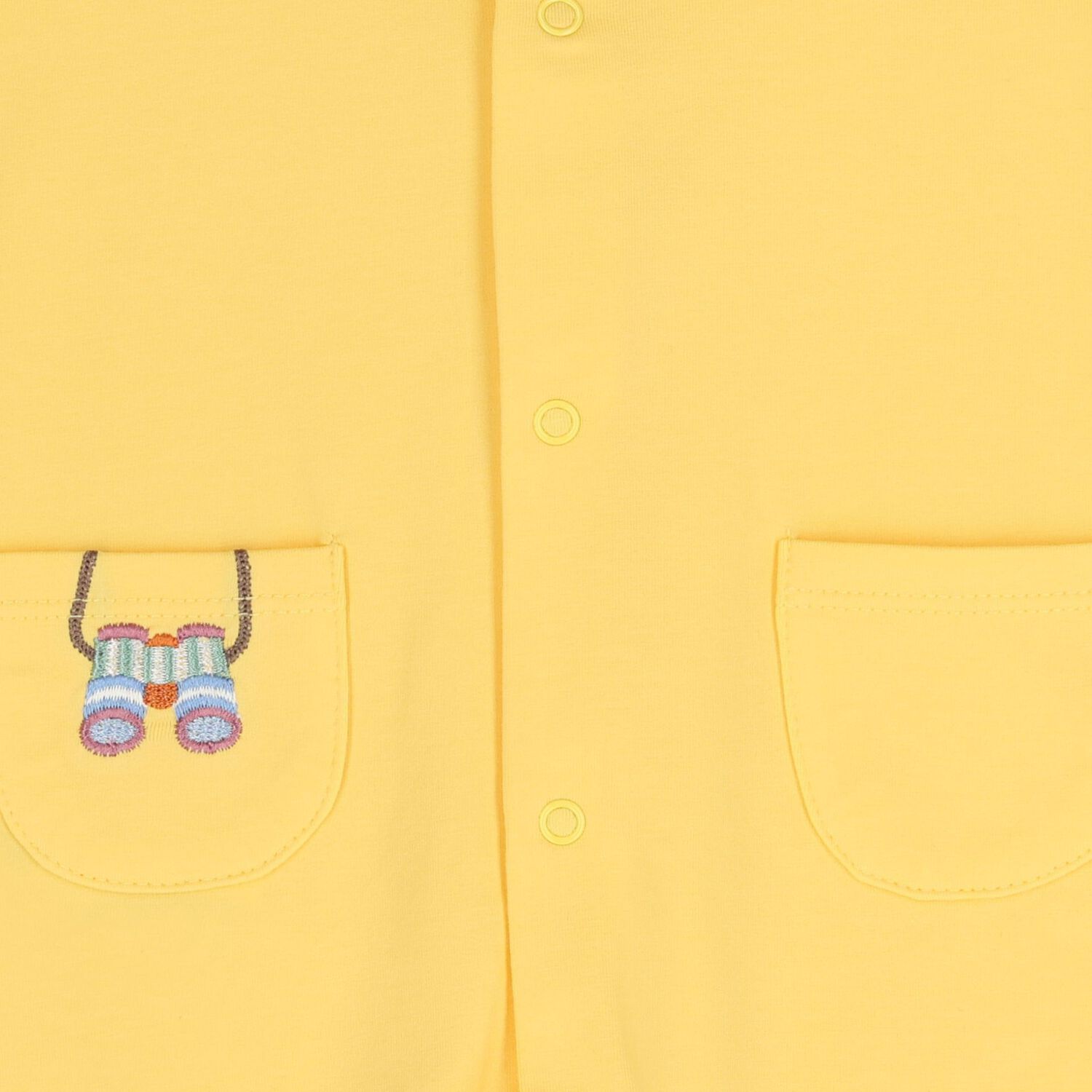 طقم رومبير للأولاد الرضع باللون العاجي والأصفر , 1, hi-res