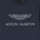 توب باكمام بالشعار باللون الكحلى للاولاد, 1, hi-res