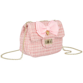 Girls Pink Bow Handbag