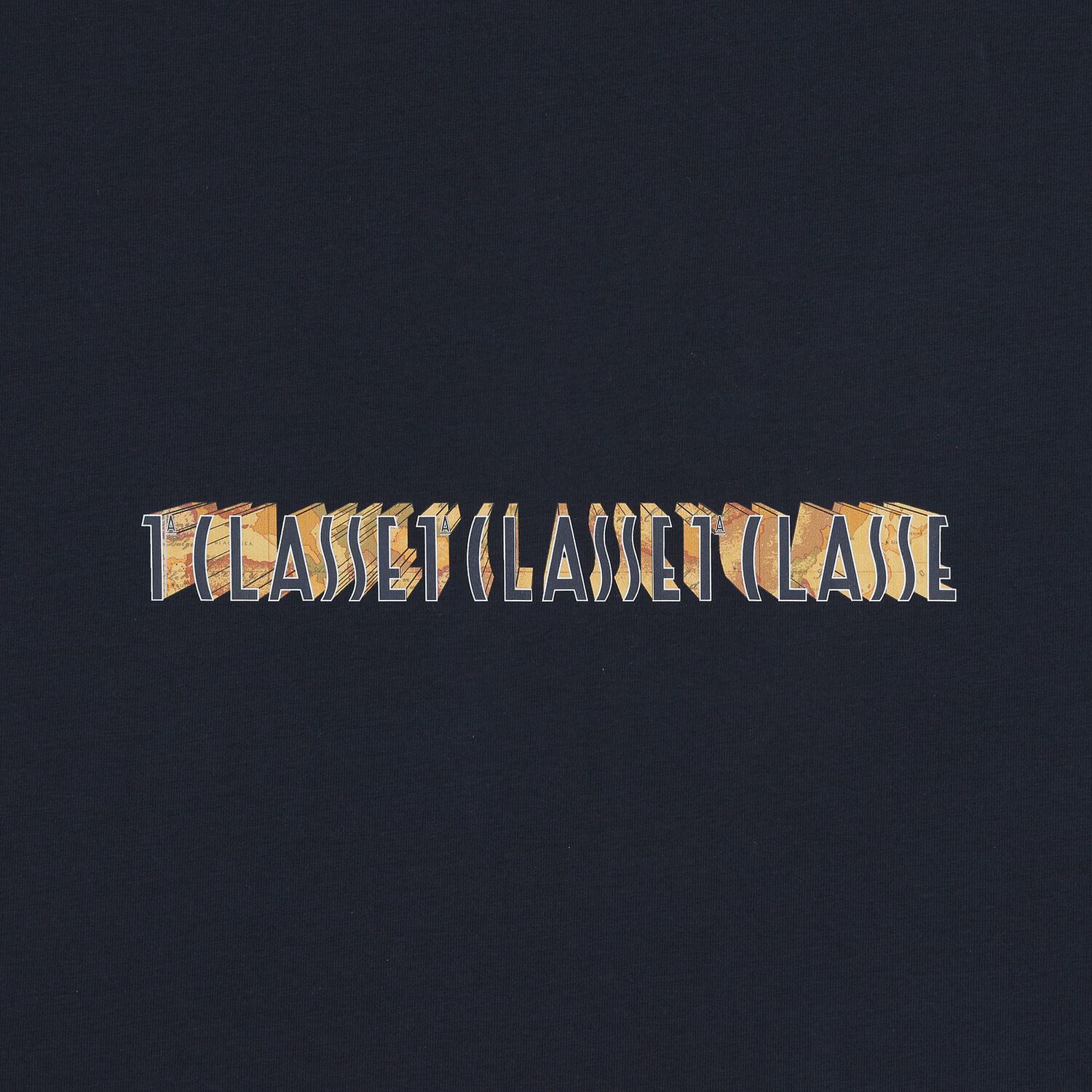 Navy Blue & Beige Geo Map Baby Blanket, 1, hi-res