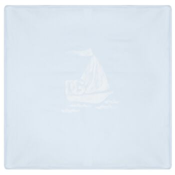 Baby Boys Blue & Ivory Blanket