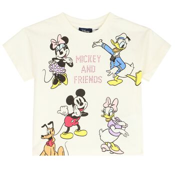 Girls Ivory Disney T-Shirt
