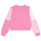 Girls Pink Logo Sweatshirt, 1, hi-res