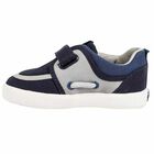Younger Boys Blue Canvas Trainers, 1, hi-res