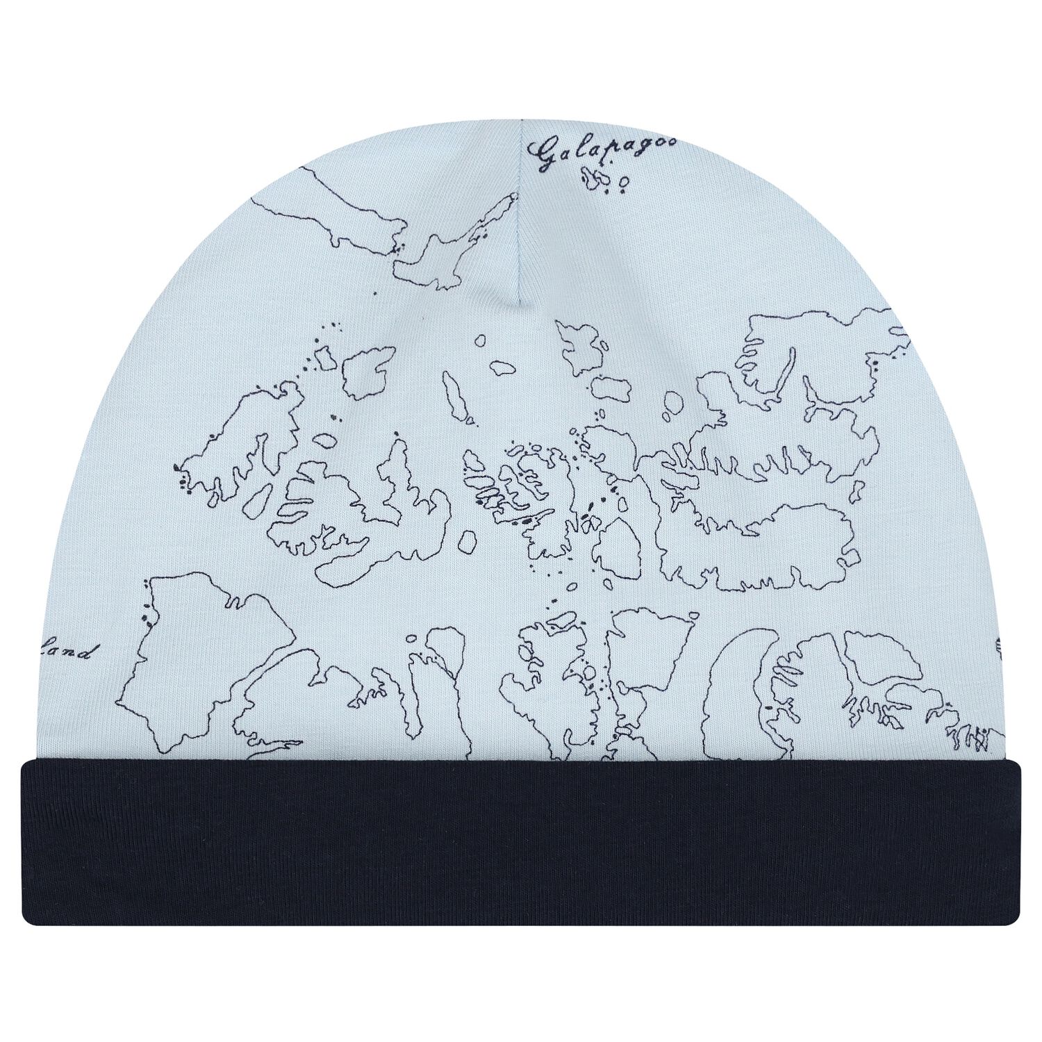 قبعة خريطة جغرافية باللون زرقاء داكنة وزرقاء للأولاد , 1, hi-res