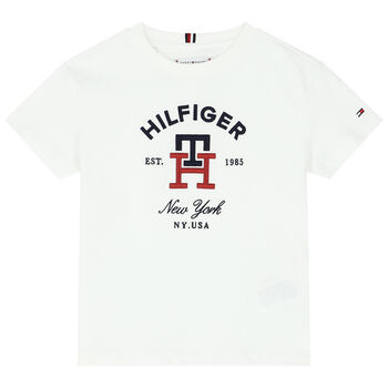 Boys White Logo T-Shirt