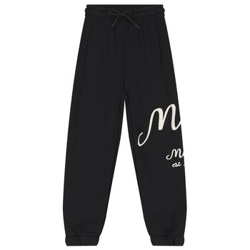Boys Black Logo Joggers