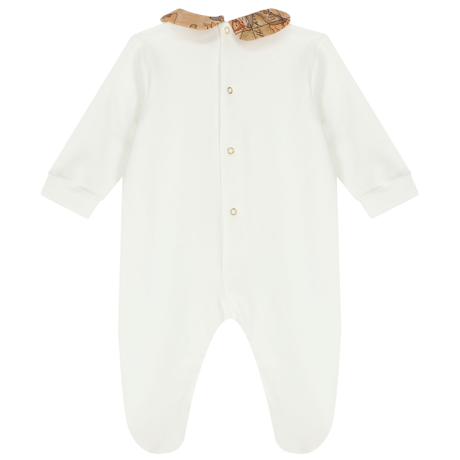 Ivory & Beige Logo Babygrow, 1, hi-res image number null