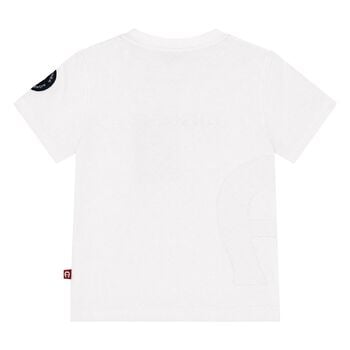 Younger Boys White Logo T-Shirt