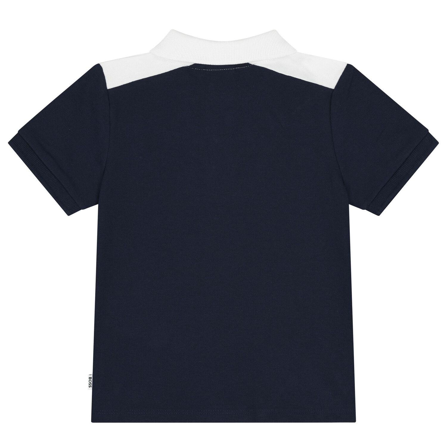 Younger Boys Navy Blue Logo Polo Shirt, 2, hi-res image number null