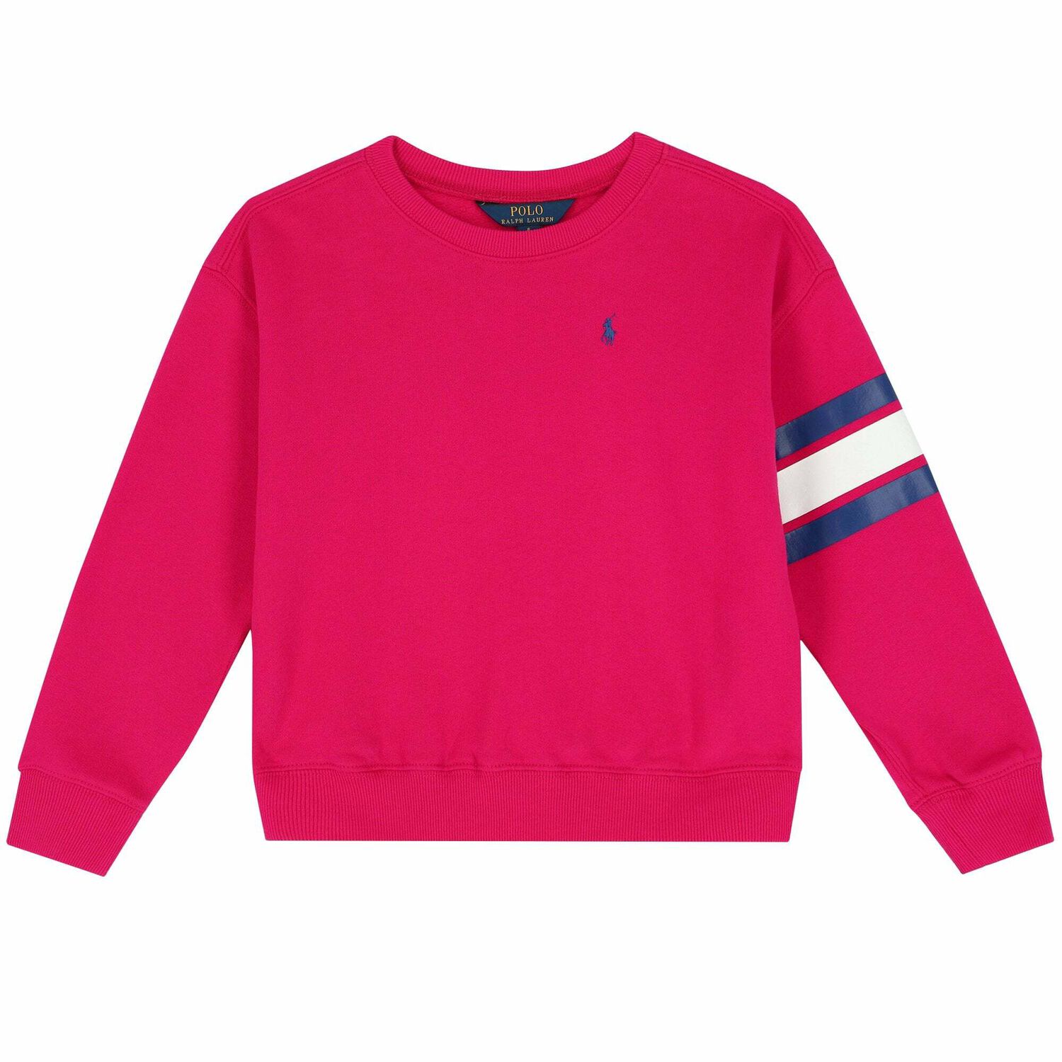 Girls Pink Logo Sweatshirt, 1, hi-res image number null