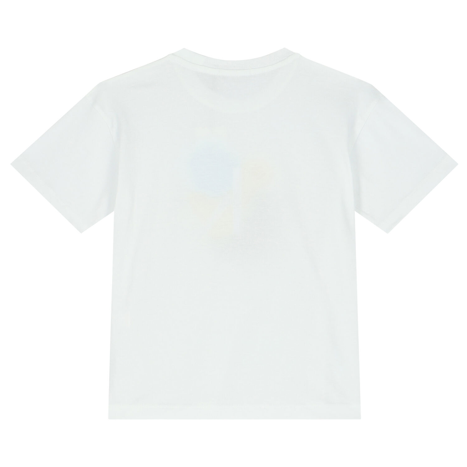تيشيرت أولاد بالشعار باللون الأبيض, 1, hi-res