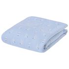 Baby Boys Blue & Beige Blanket, 1, hi-res