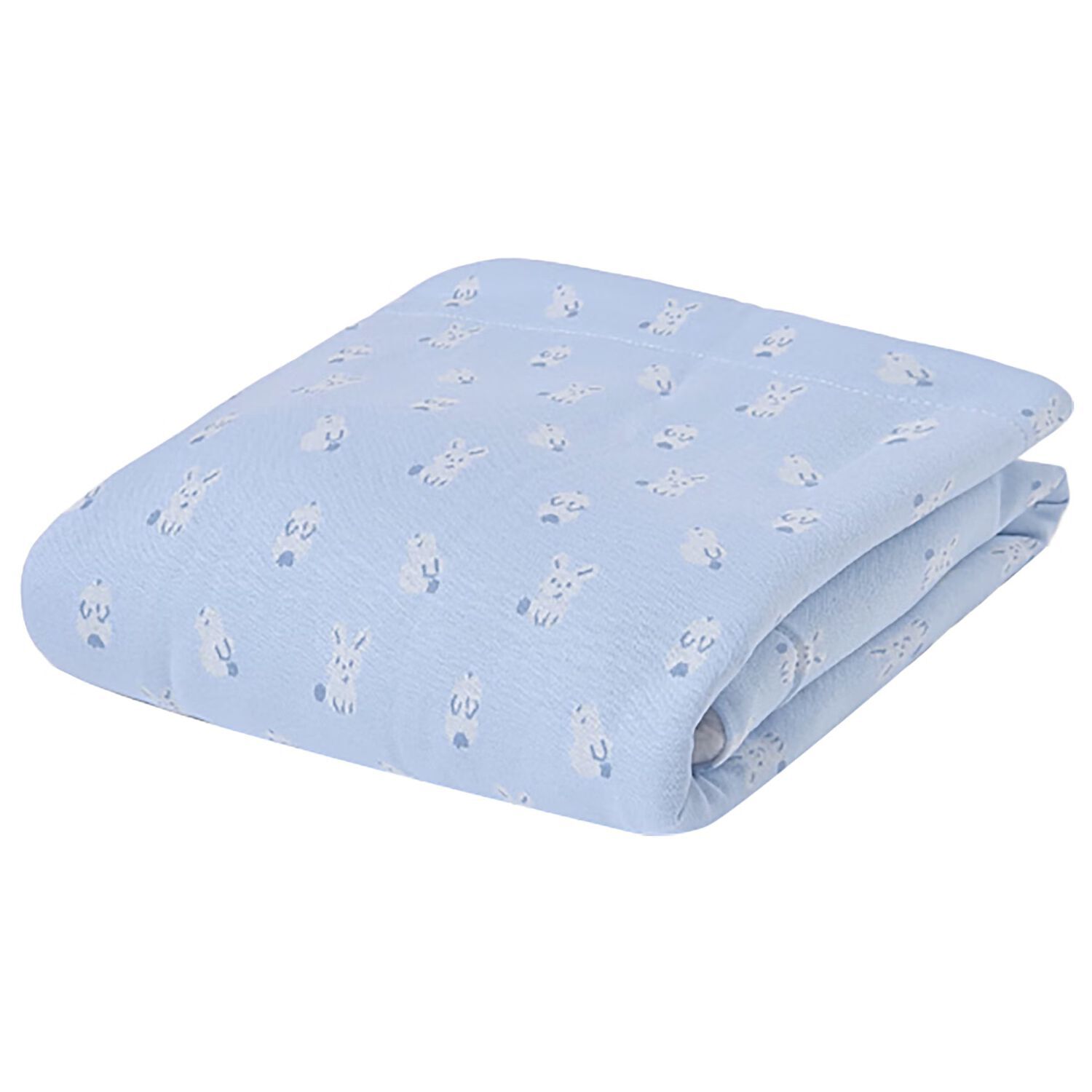 Baby Boys Blue & Beige Blanket, 1, hi-res image number null