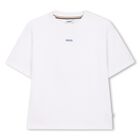 Boys White Logo T-Shirt, 1, hi-res