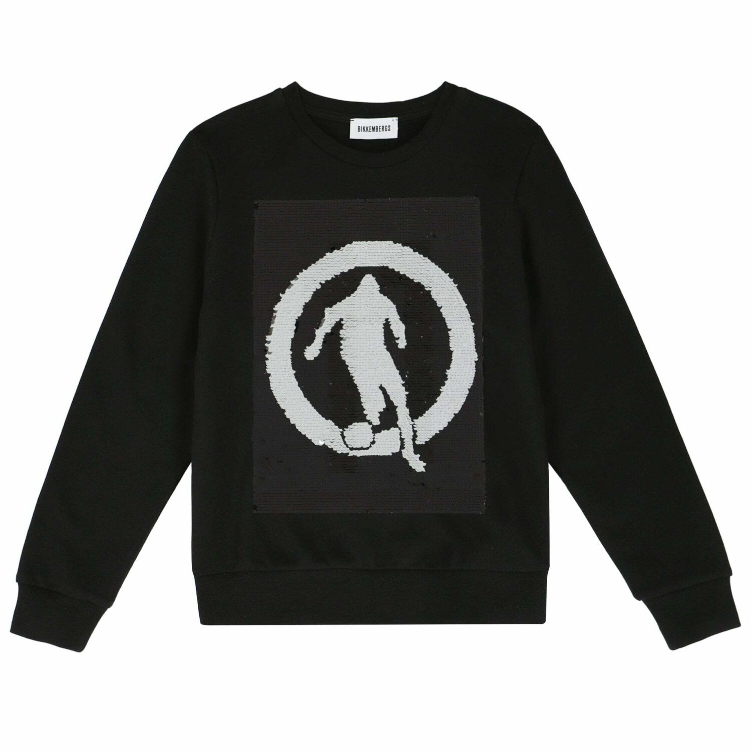 Boys Black Reversible Sequin Sweatshirt, 1, hi-res image number null