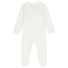 Baby Girls White & Pink Babygrows ( 4 Pack ), 4, hi-res