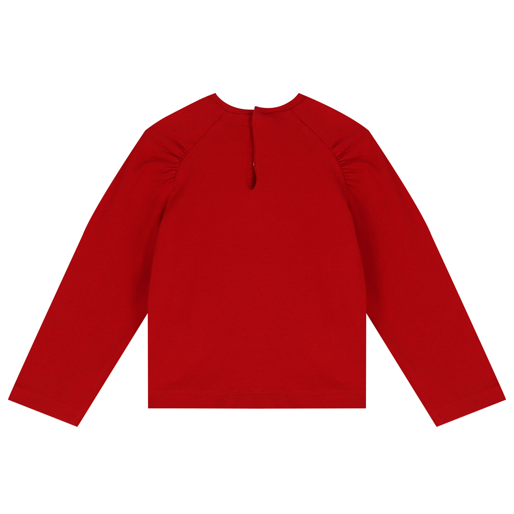 Red long shop sleeve t shirt