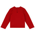 Younger Girls Red Balloon Long Sleeve Top, 1, hi-res