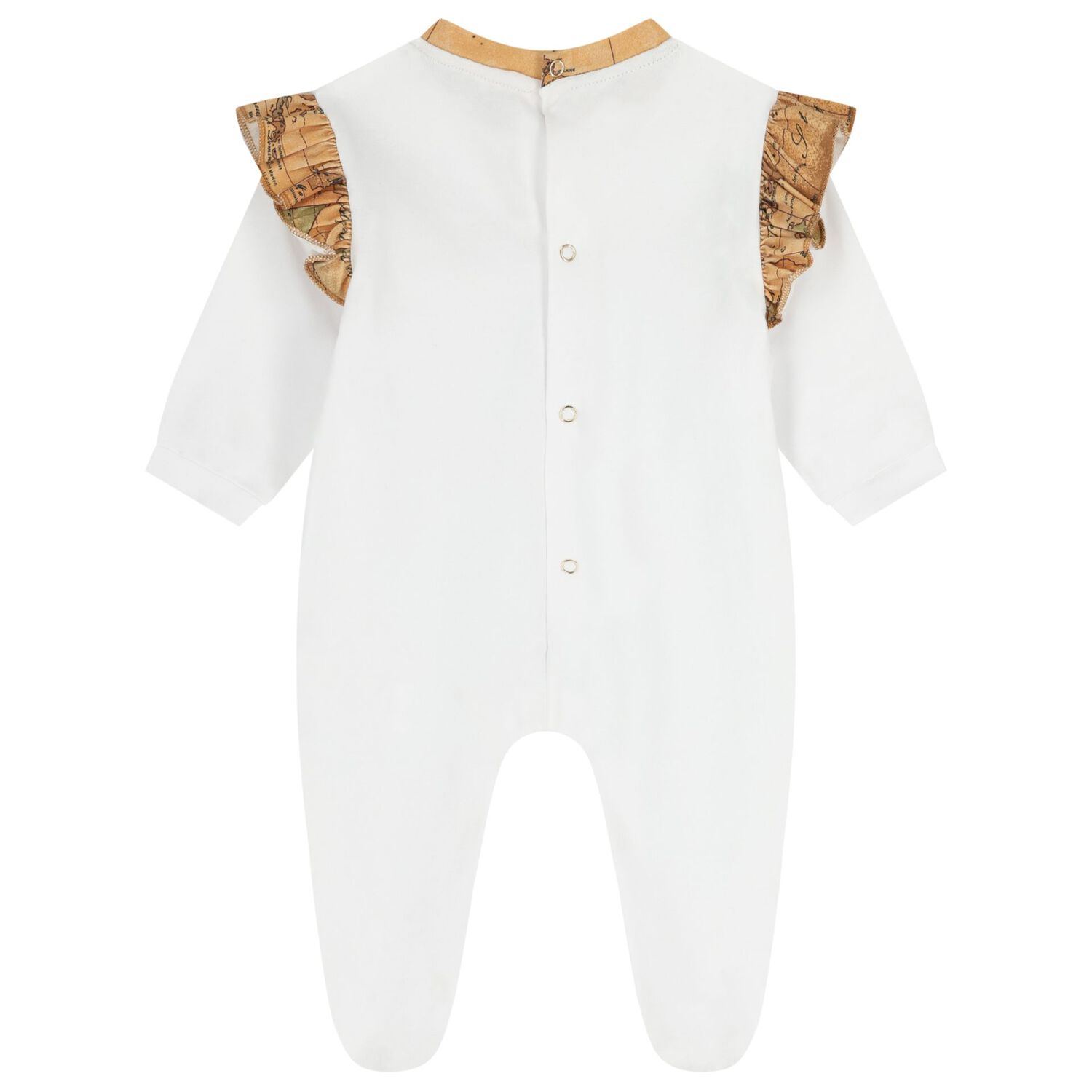 Baby Girls White & Beige Geo Map Gift Set, 2, hi-res