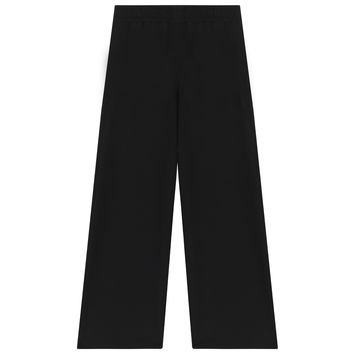 Girls Black Logo Trousers, 1, hi-res