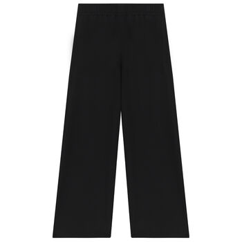 Girls Black Logo Trousers