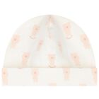 طقم ملابس أطفال بناتي باللون العاجي والوردي بشعار دب تيدي, 1, hi-res