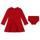 Younger Girls Red logo Dress Set, 1, hi-res