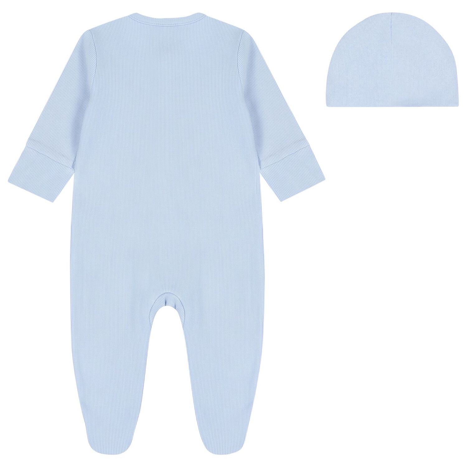 Baby Boys Blue Teddy Bear Logo Babygrow Gift Set, 2, hi-res