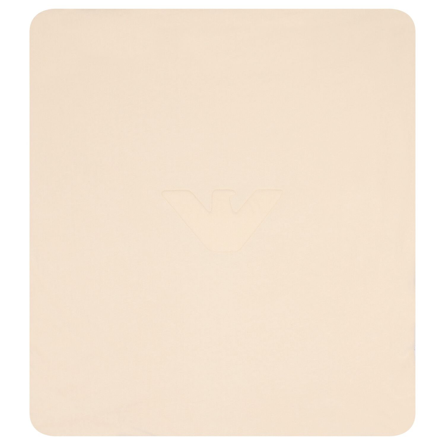 Ivory Fleece Eagle Logo Baby Blanket, 1, hi-res
