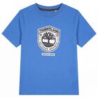 Boys Blue Logo T-Shirt, 4, hi-res