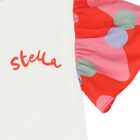 Younger Girls Ivory Logo T-Shirt, 1, hi-res