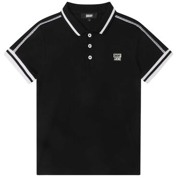 Boys Black Logo Polo Shirt