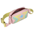 Girls Pink & Multicolor Star Bag, 1, hi-res