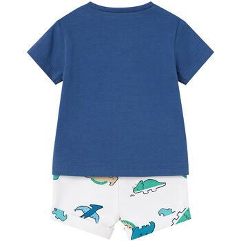Baby Boys Blue Dinosaur Shorts Set