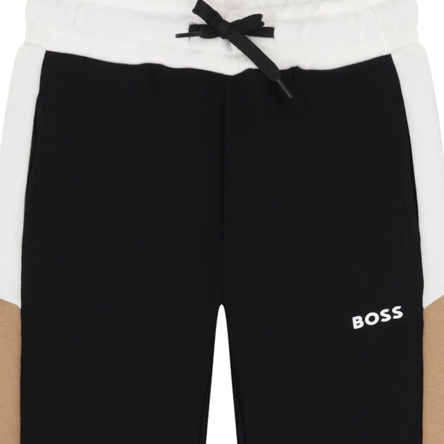 Boys Black Logo Joggers, 1, hi-res