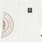 Younger Boys White Logo Shirt, 2, hi-res