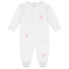 Baby Girls White & Pink Teddy Bear Babygrow Gift Set, 1, hi-res