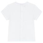 طقم شورت بنات بطبعه تيدى بير باللون الابيض والبيج, 1, hi-res