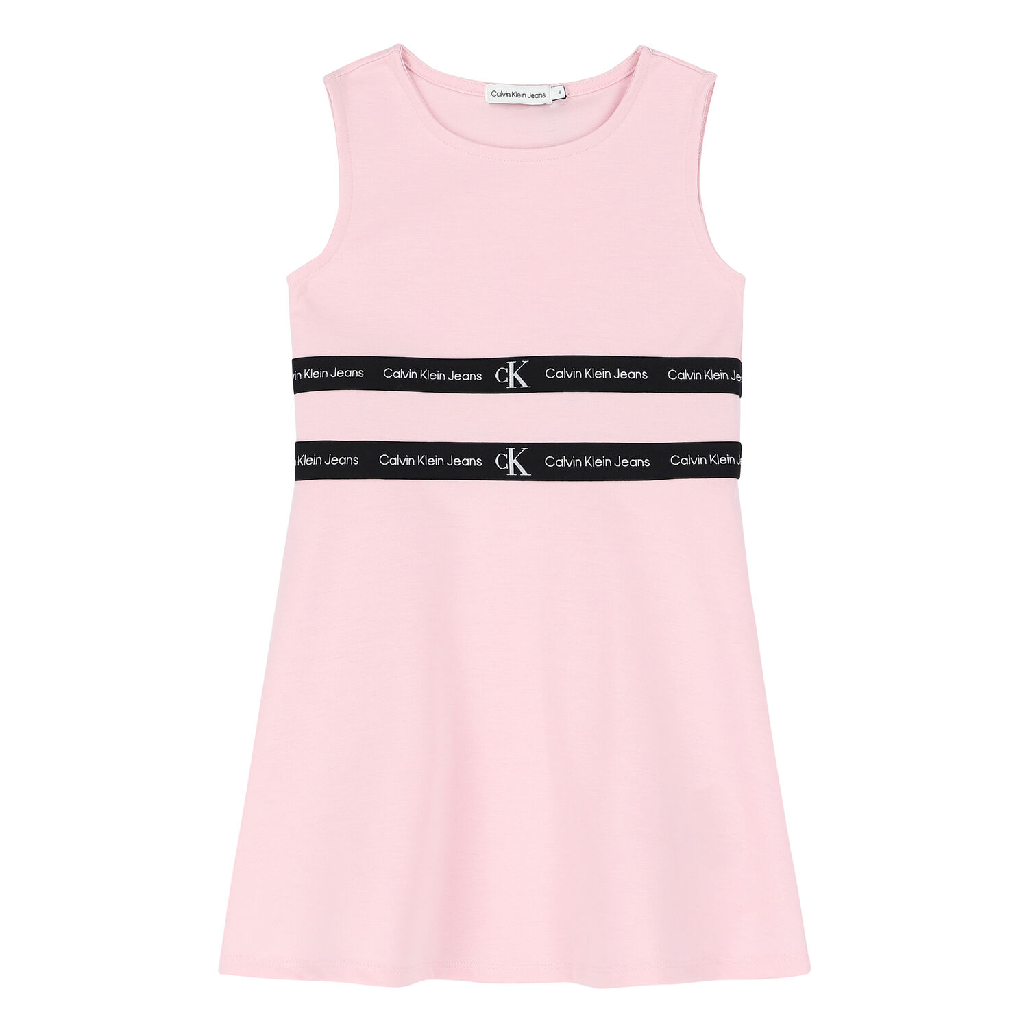 Girls Pink Logo Dress, 2, hi-res
