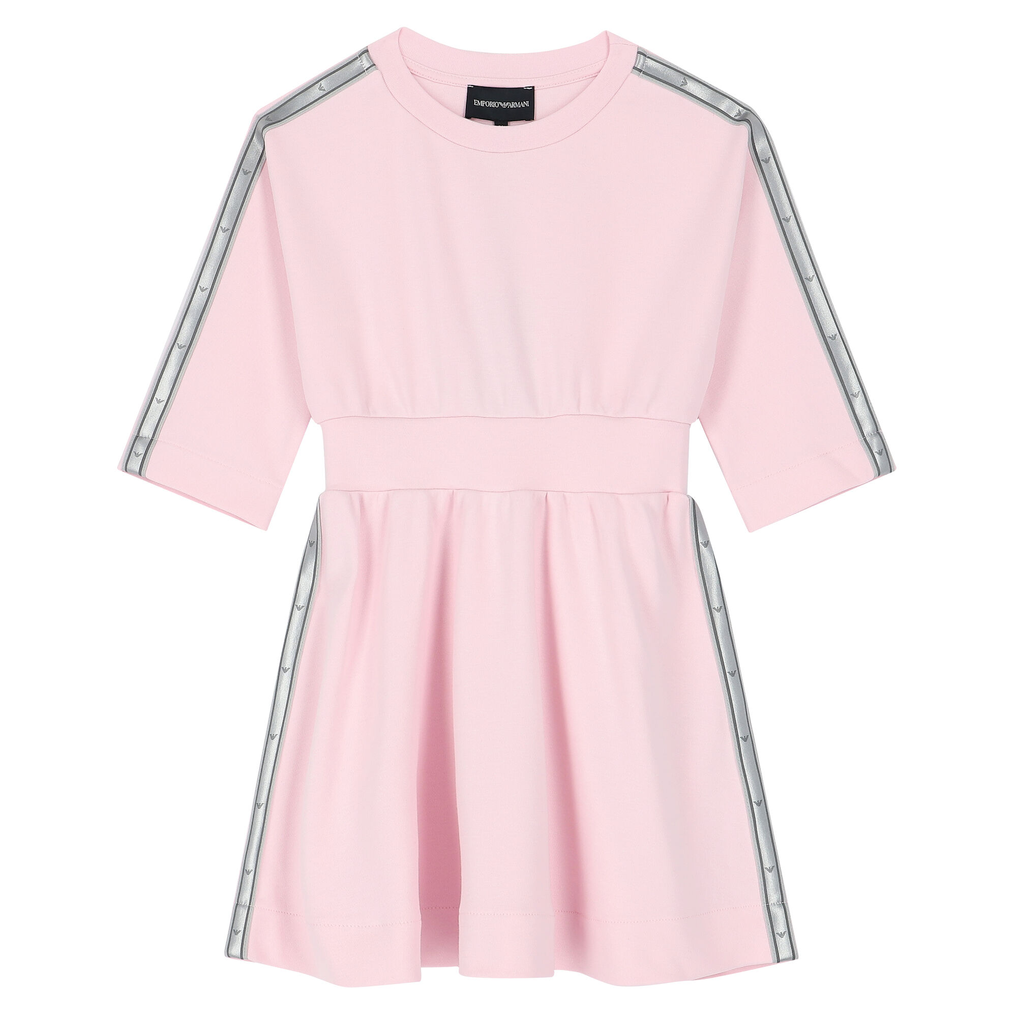 Emporio Armani Girls Pink Logo Dress Junior Couture UAE