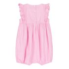 رمبير بنات بالشعار مخطط باللون الوردي والأبيض, 1, hi-res