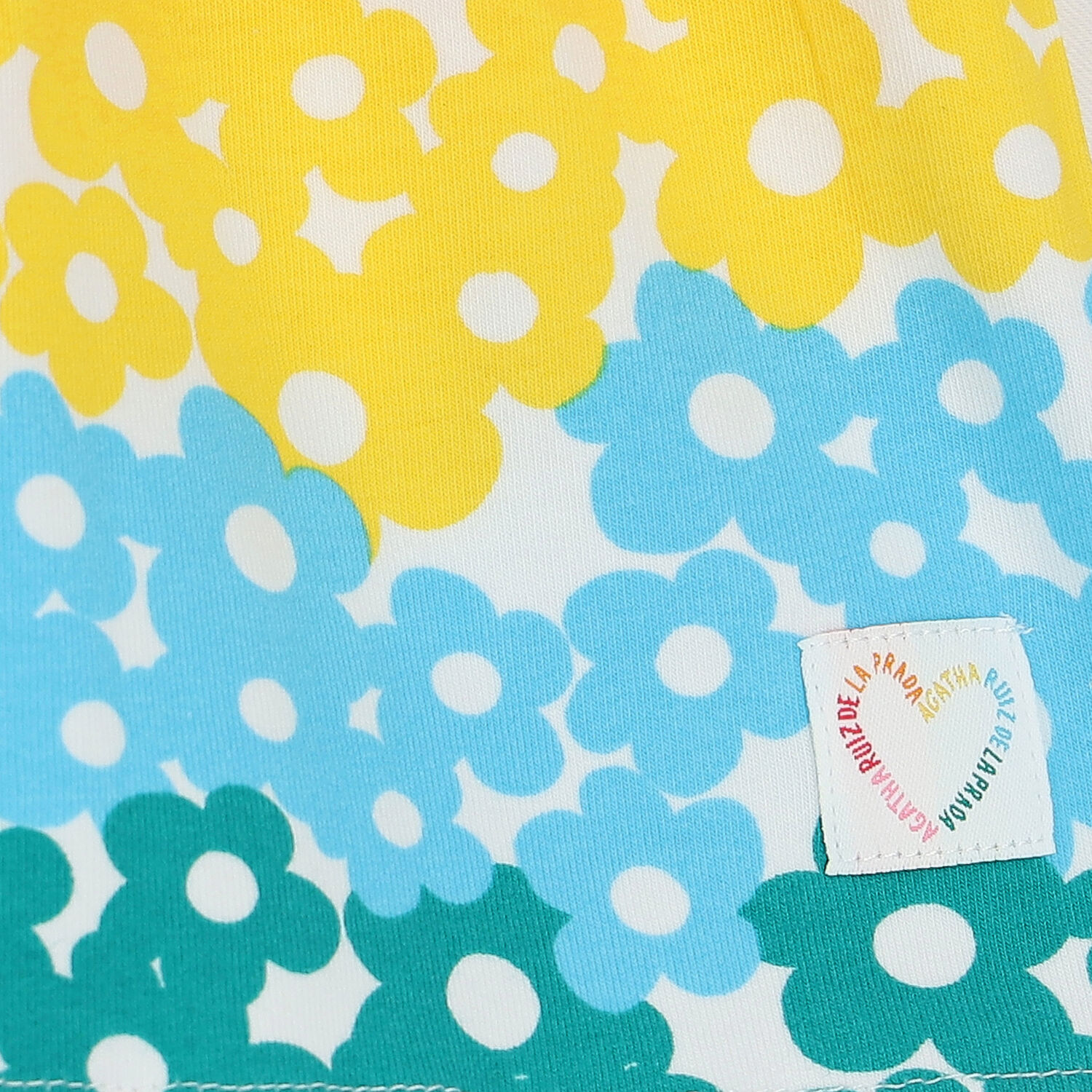 فستان بنات بطبعة الزهور متعدد الألوان, 1, hi-res