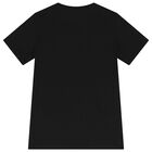 Boys Black Teddy Bear Logo T-Shirt, 3, hi-res
